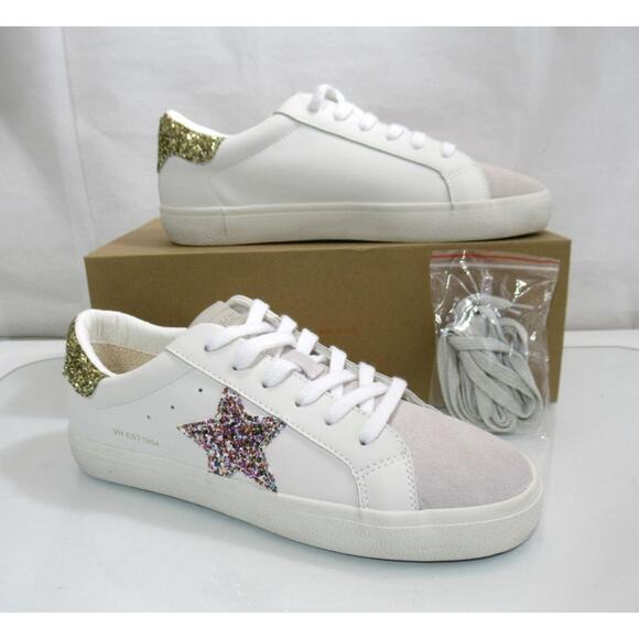 Women's Vintage Havana Cora Lace Up Slip On Star Sneakers White Multi Size 11 - Picture 3 of 9